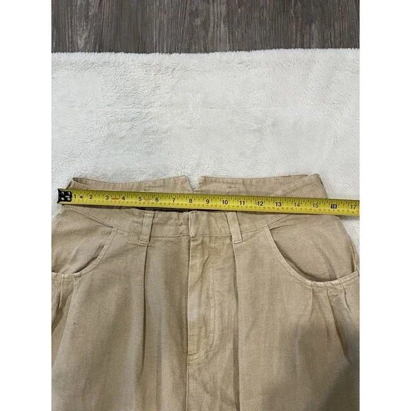 Free People Sweet Talk Chino Wide Leg Pants in Croissant - Picture 2 of 8